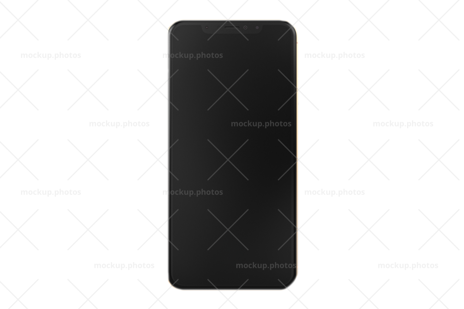 Gold Iphone Xs Max Mockup From Cuttit