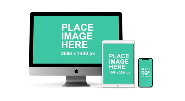 Free Mockup Imac Ipad And Iphone X