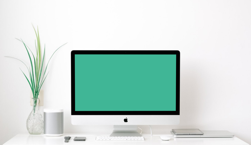 iMac on office desk