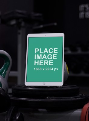 iPad Pro in gym